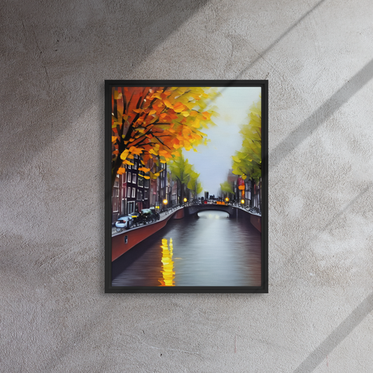 Amsterdam IX - Framed Canvas